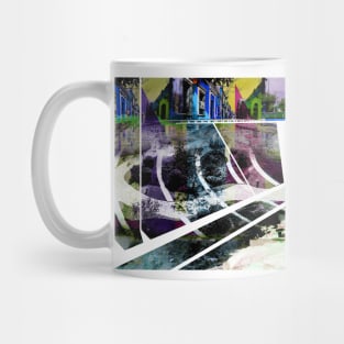 mazatlan in pop art collage ecopop mexican beach Mug